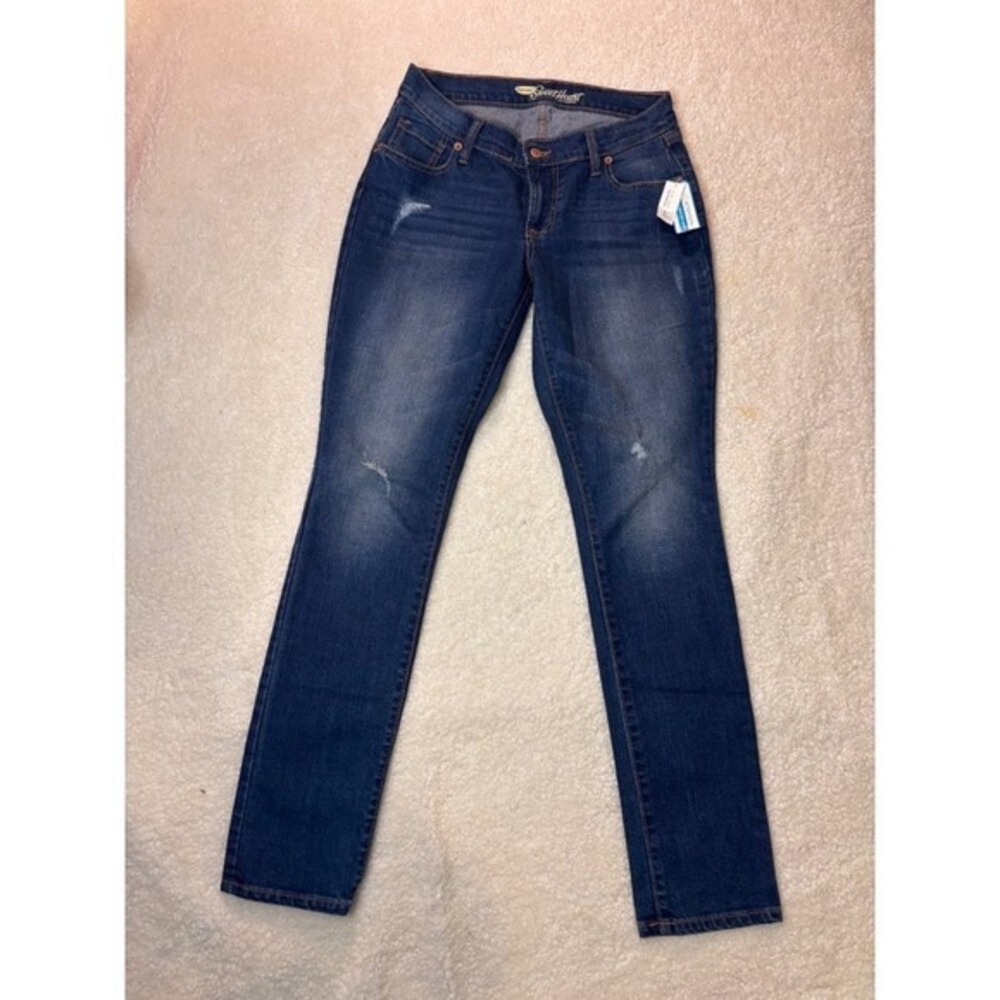 Sweetheart Womens Medium Wash Skinny Jeans Size 4 Stretch‎ Denim
